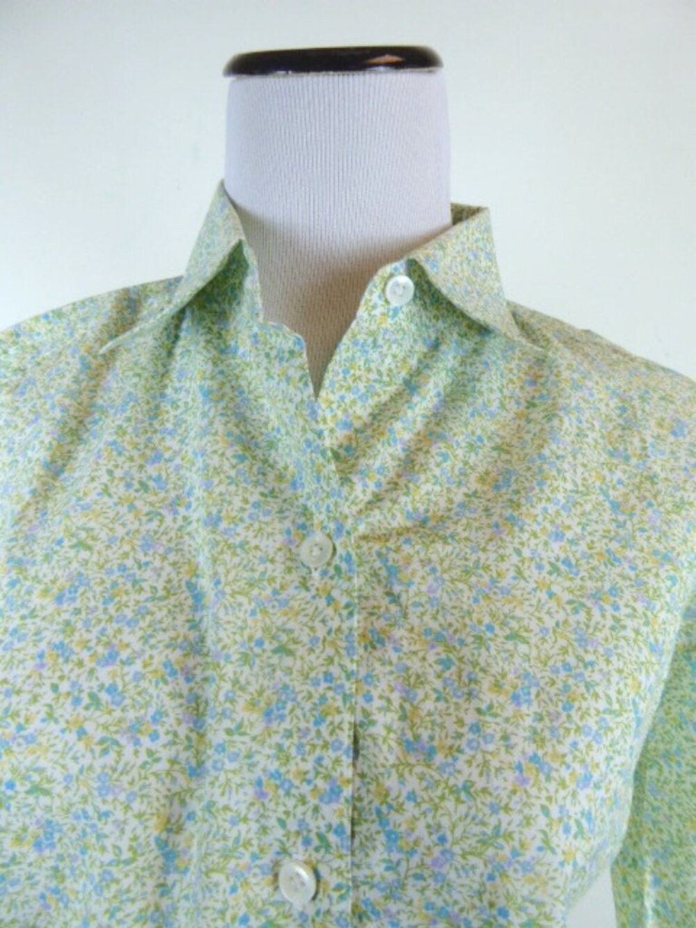BORRELLI NAPOLI mini floral cotton shirt M i44